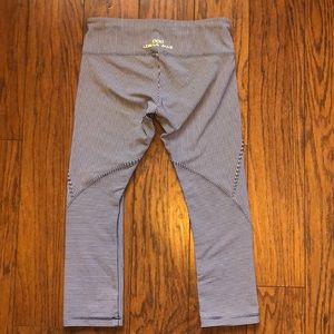 Lorna Jane Navy White Stripe Crop